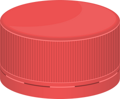 Red Plastic Bottle Cap