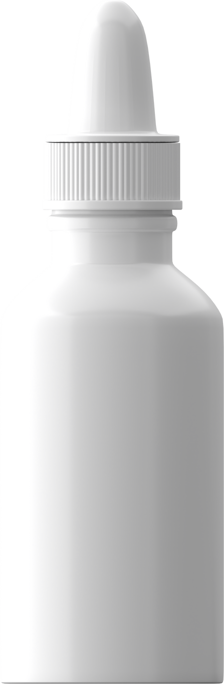 Blank serum bottle skincare. Dropper bottle for mockup.
